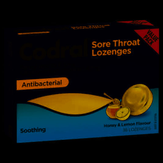 Codral Sore Throat Honey & Lemon Lozenges 36 Pack
