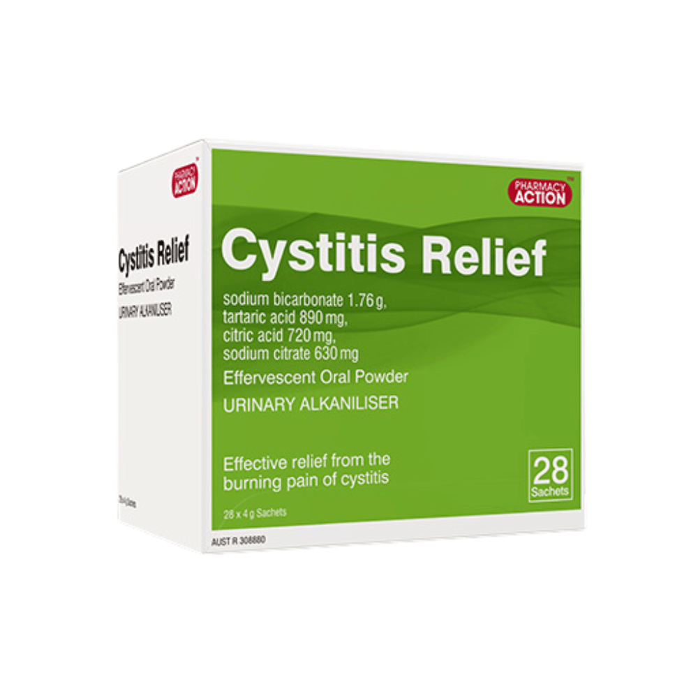 Pharmacy Action Cystitis Relief Powder 28 Sachets Specialist Clinic