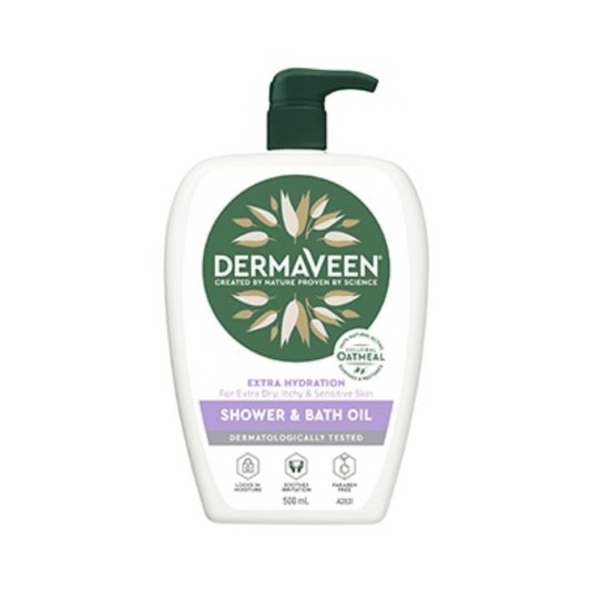 Dermaveen Extra Hydration Shower & Bath Oil 500ml