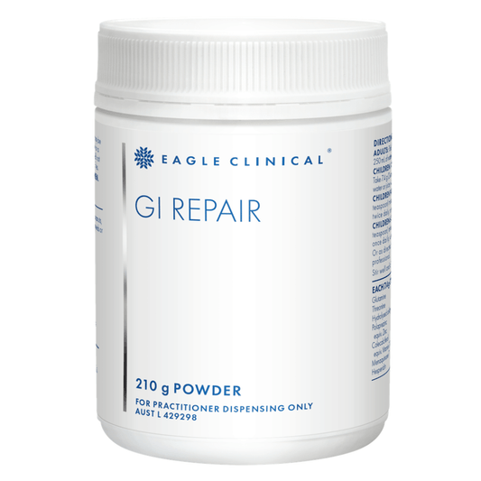 Eagle Clinical GI Repair Powder 210g container for gastrointestinal health and repair.