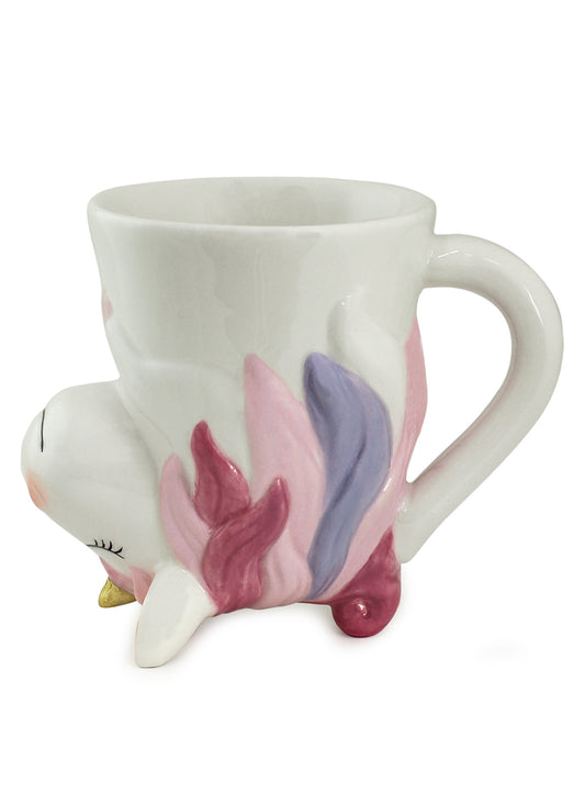 Cute Upsy Pink Unicorn Ceramic Mug 8Oz great Kids gift