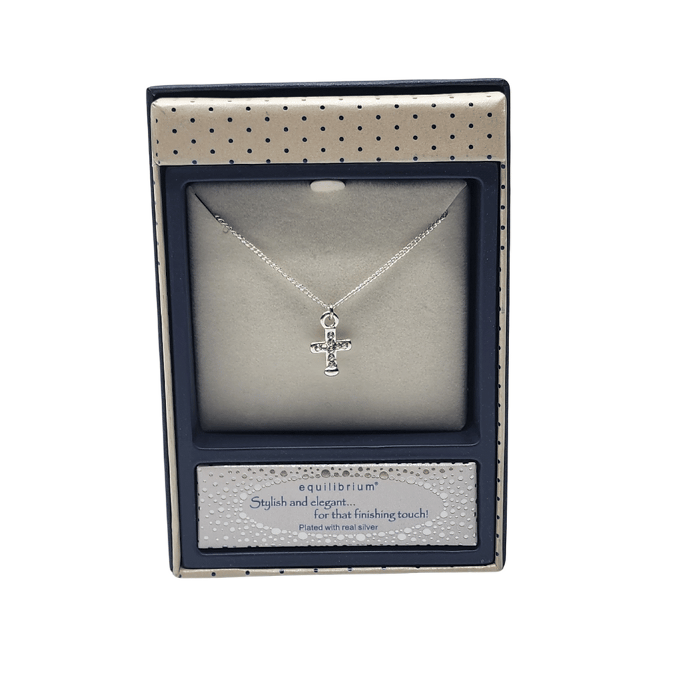 Equilibrium Small Silver Cross Necklace Specialist Clinic Pharmacy