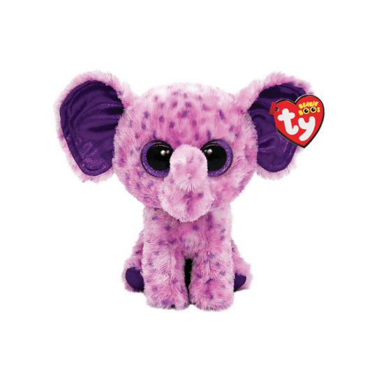 Ty Beanie Boos Plush Purple Elephant Eva