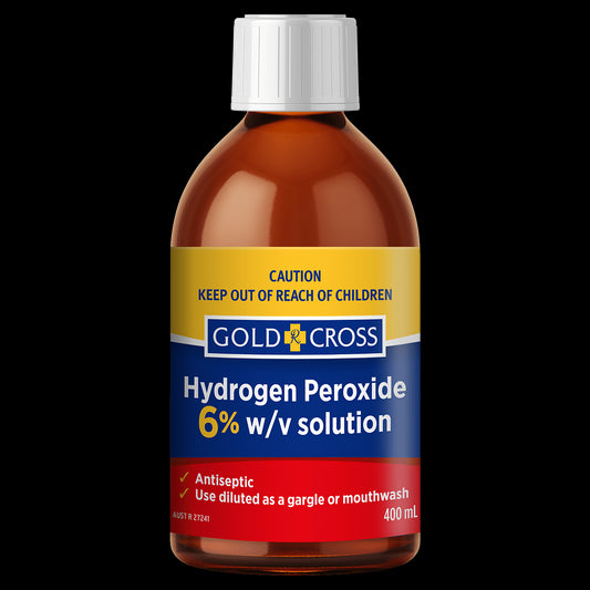 Gold Cross Hydrogen Peroxide 6% w/v Solution 100ml