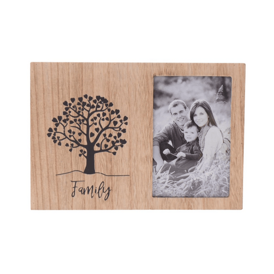 Wooden Frame Family Portrait