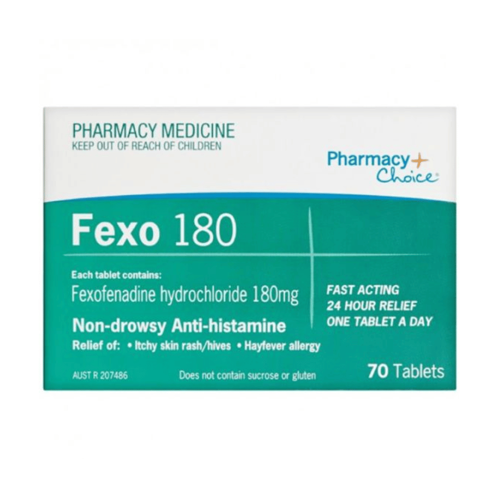 Pharmacy Choice Fexo 180 70 Tablets | Specialist Clinic Pharmacy