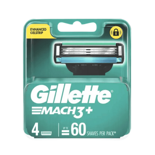 Gillette Mach3 + Replacement Cartridges 4 Pack