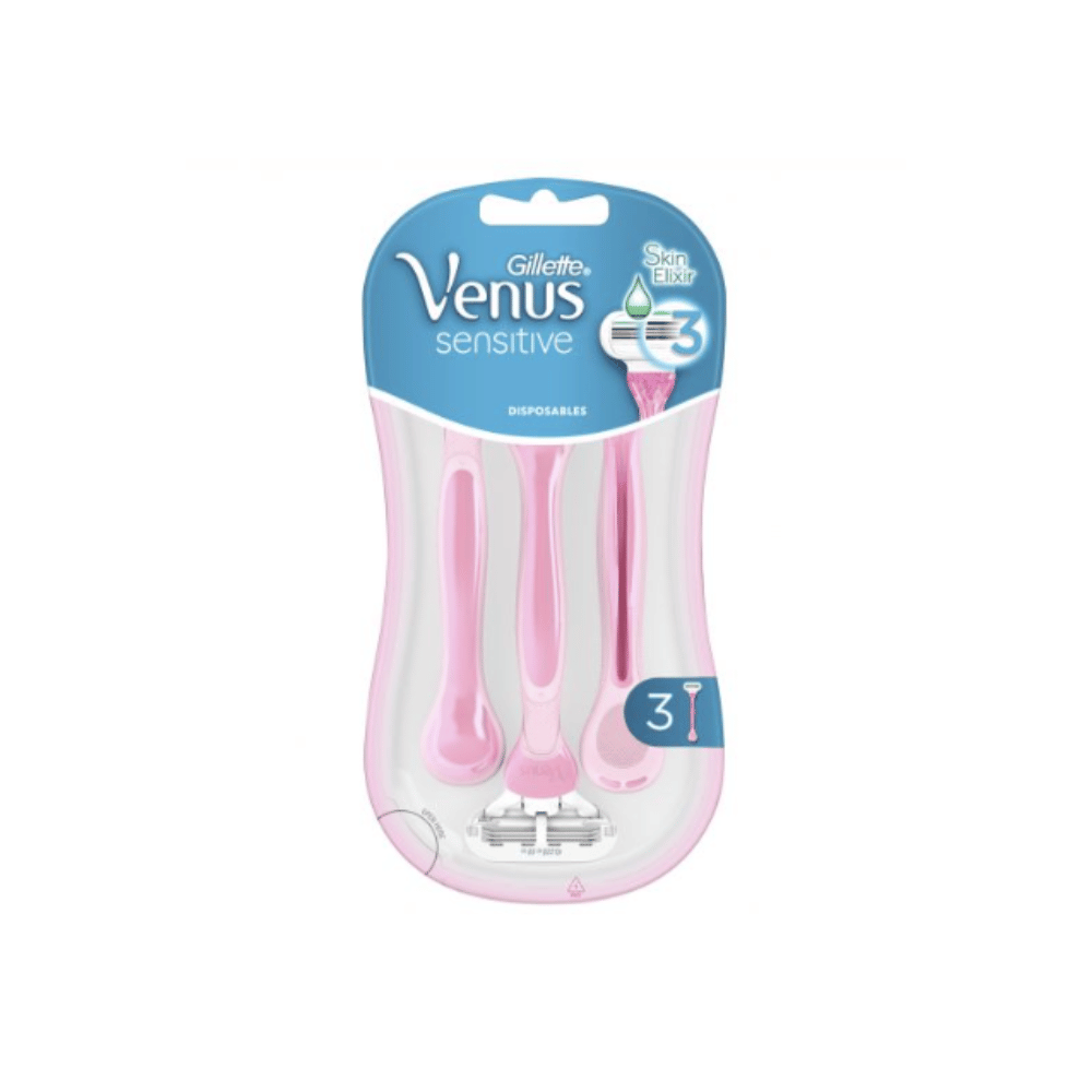Gillette Venus Sensitive Women's Disposable Razors 3 pack | Specialist ...