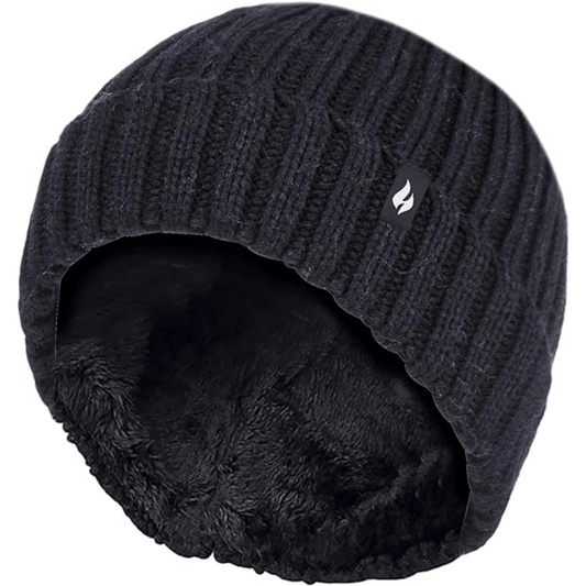 Heat Holders Ribbed Turnover Thermal Beanie Mens