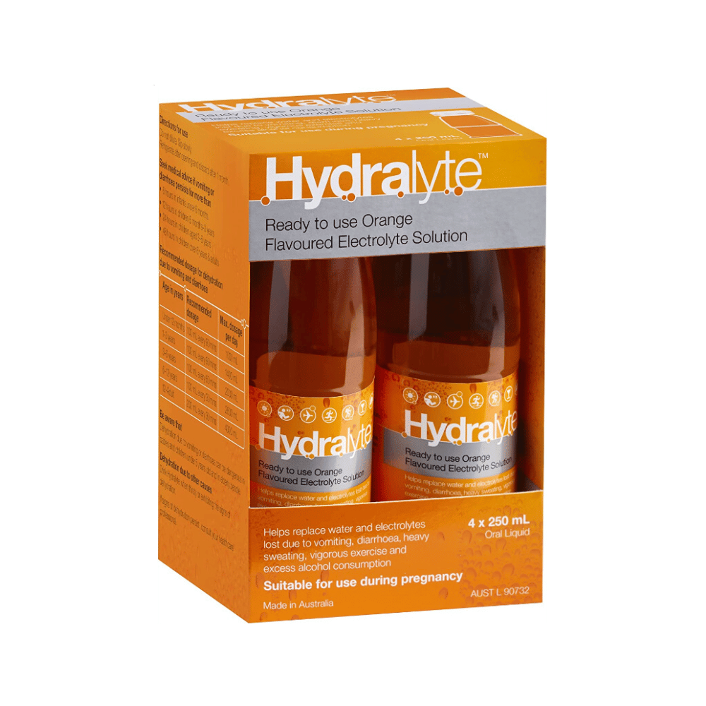 Hydralyte Orange Liquid 4X250Ml | Specialist Clinic Pharmacy