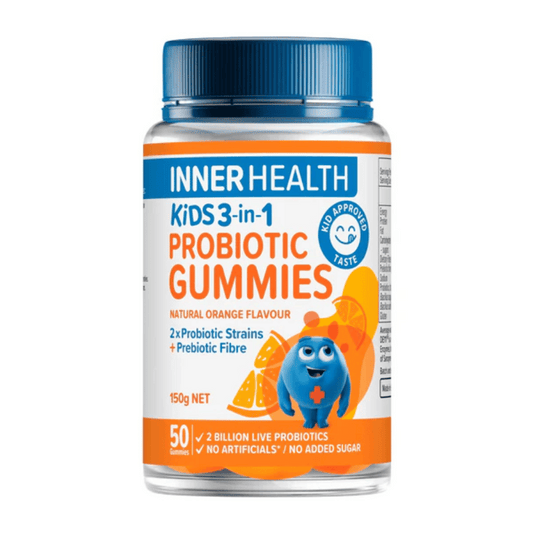 Inner Health Kids 3-in-1 Probiotic Gummies 50 Pack