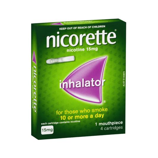 Nicorette Inhalator Nicotine 15mg 4 Cartridges & 1 Mouthpiece