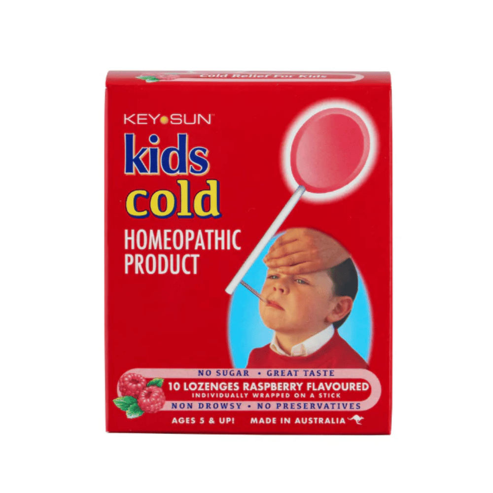 Key Sun Kids Cold Lozenges Raspberry 10 Pack | Specialist Clinic Pharmacy