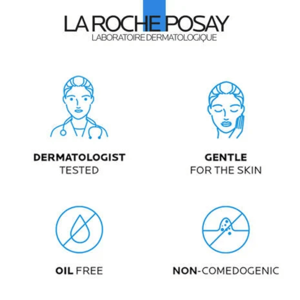 La Roche-Posay Dermatologist Tested Gentle for the Skin Oil Free Non-Comedogenic