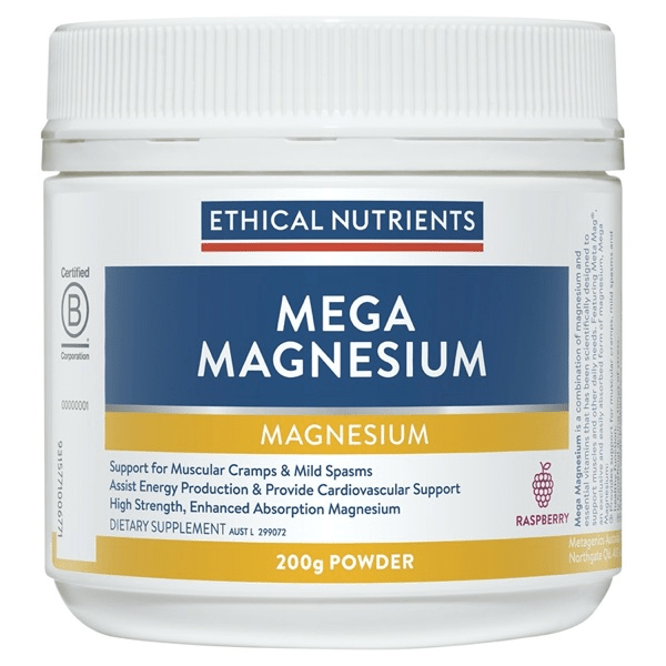 Magnesia Red Raspberry Label MEGA MAGNESIUM RASPBERRY 200G – Specialist Clinic Pharmacy