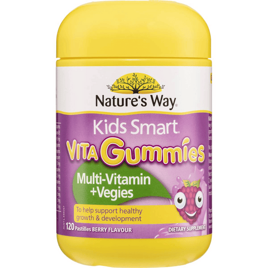 Nature's Way Kids Smart Vita Gummies Multi-Vitamin + Vegies 60/120 Pack