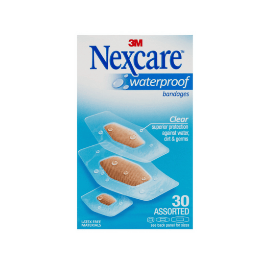 Nexcare Waterproof Strips Assorted 30 Pack