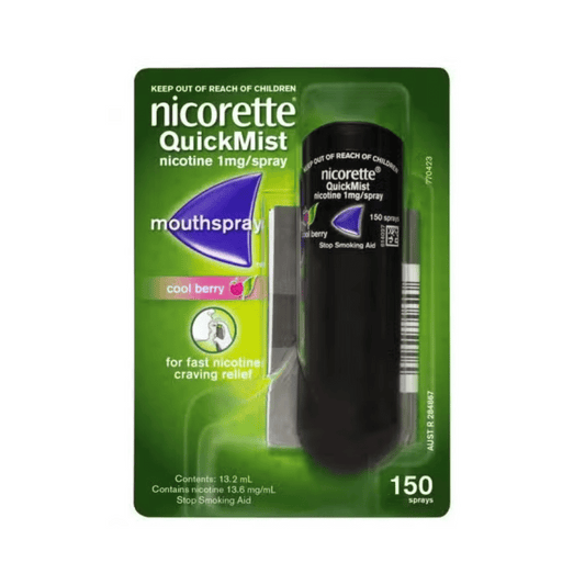Nicorette Nicotine QuickMist Cool Berry Spray 150 Sprays