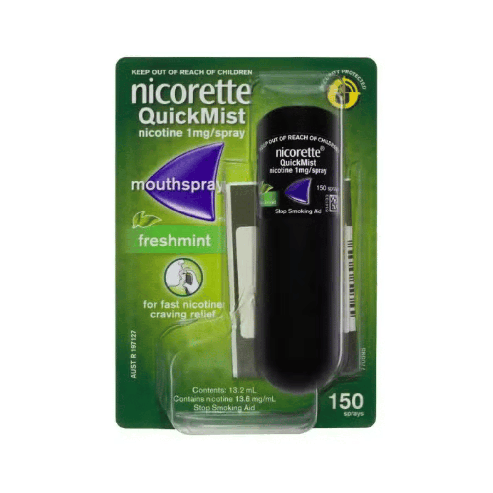 Quickmist Nicorette Nicotine QuickMist Fresh Mint Spray | Specialist Clinic Pharmacy