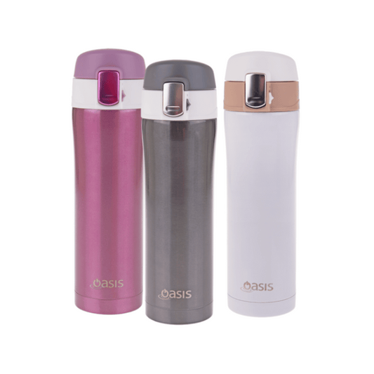 Oasis Stainless Steel Flip Top Vacuum Flask 450ml