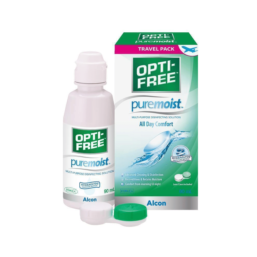 Opti-Free Puremoist Multi-Purpose Disinfecting Solution 90 ml ...