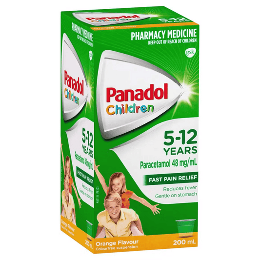 Panadol Children's 5-12 Years Colour Free Suspension Orange