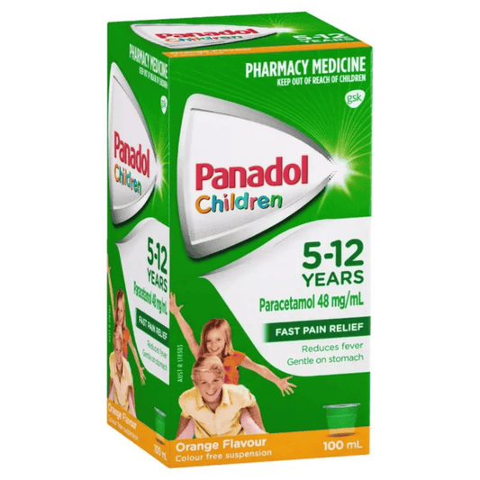 Panadol Children's 5-12 Years Colour Free Suspension Orange