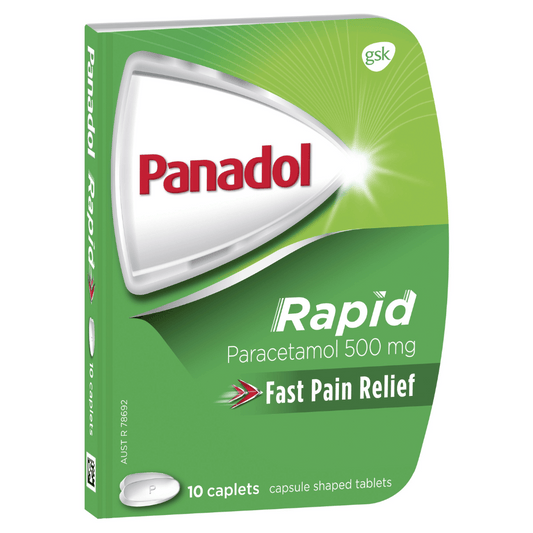 Panadol Rapid Caplets Handipak 10 Caplets