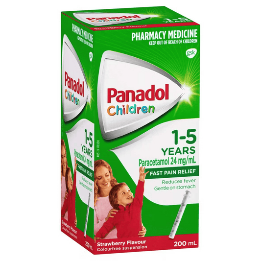 Panadol Children's 1-5 Years Strawberry Flavour 200mL