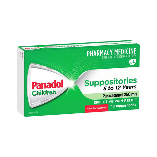 Panadol Children's Suppositories 5-12 Years 10 Suppositories