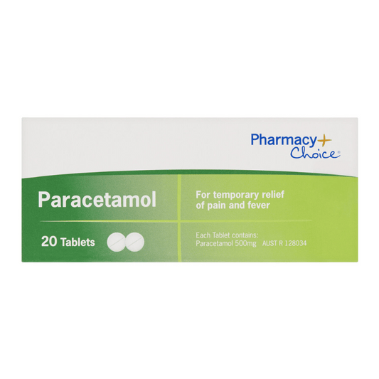 Pharmacy Choice Paracetamol 500mg 20/100 Tablets