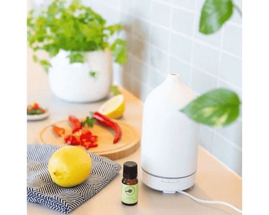 Perfect Potion Ceramic Ultrasonic Diffuser Smooth White