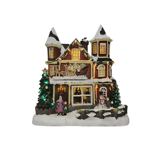 Christmas Reindeer House Animation