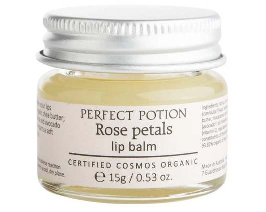 Perfect Potion Rose Petals Lip Balm Cosmos Organic 15g