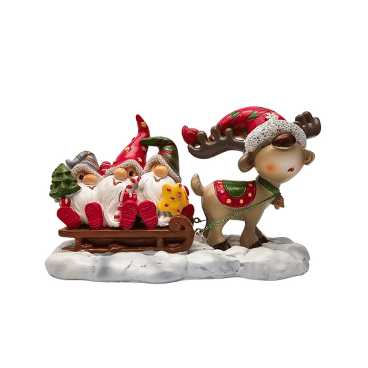 Santa Reindeer and Sleigh