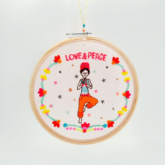 Love&Peace Yoga Wall Hanging