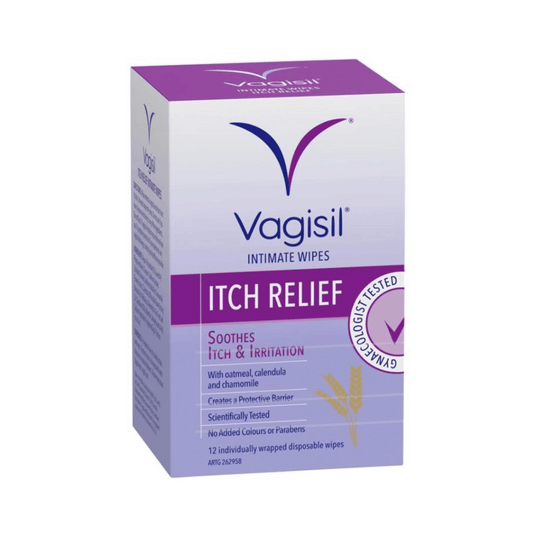 Vagisil Anti-Itch Medicated Wipes 12 Pack