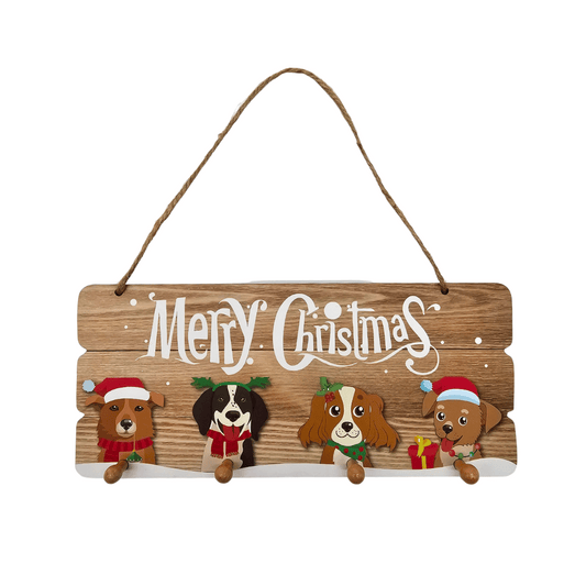 Merry Christmas Plaque Key Hanger